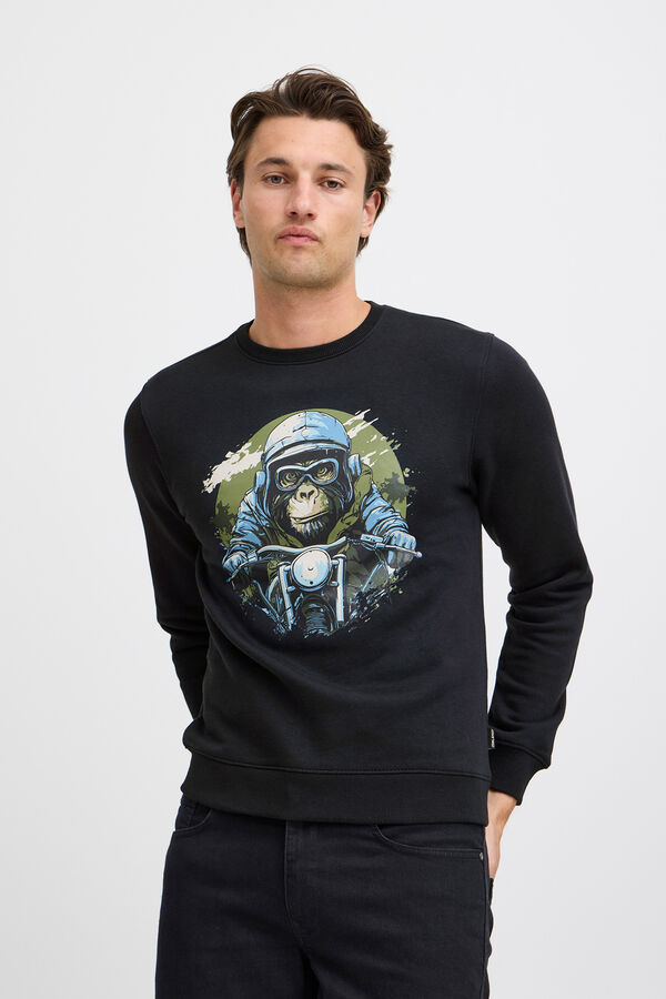 Blend Sudadera cuello redondo negro