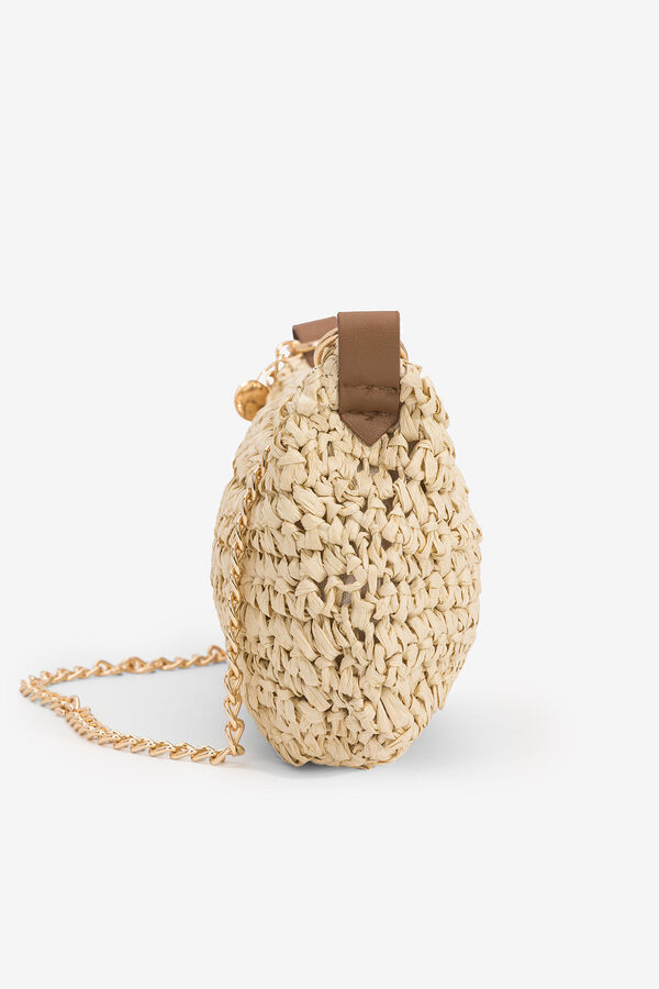 Tiffosi Mala de Tiracolo Efeito Palha cru