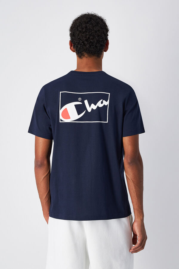 Champion Camiseta de algod&oacute;n hombre azul