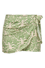 JDY cal&ccedil;a curta estampada - cal&ccedil;a verde