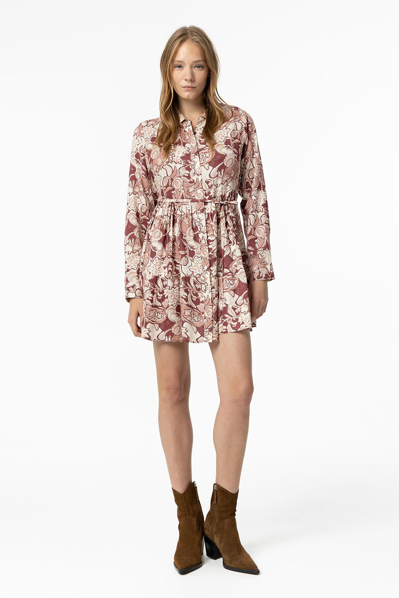 Tiffosi Vestido camisa com estampado floral