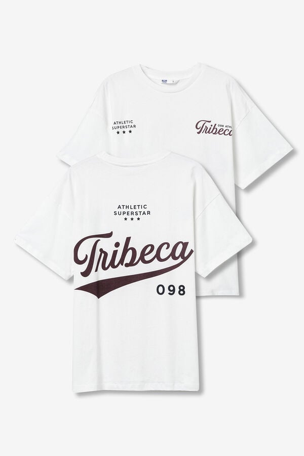 Tiffosi Young Camiseta Relaxed estampado blanco