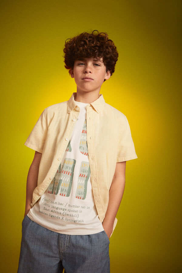 Springfield Kids Camiseta Proyecto Babies Uganda marfil