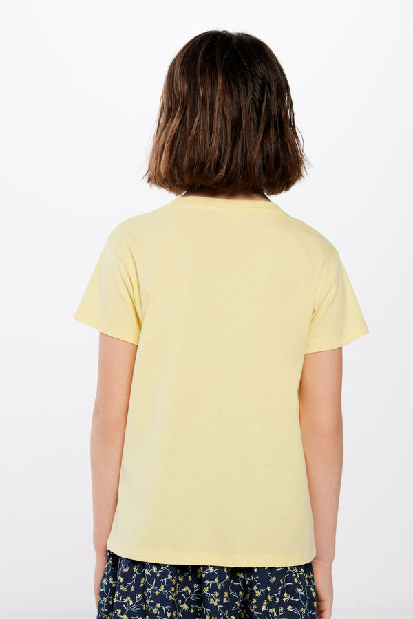 Springfield Kids Camiseta margaritas crochet ni&ntilde;a amarillo