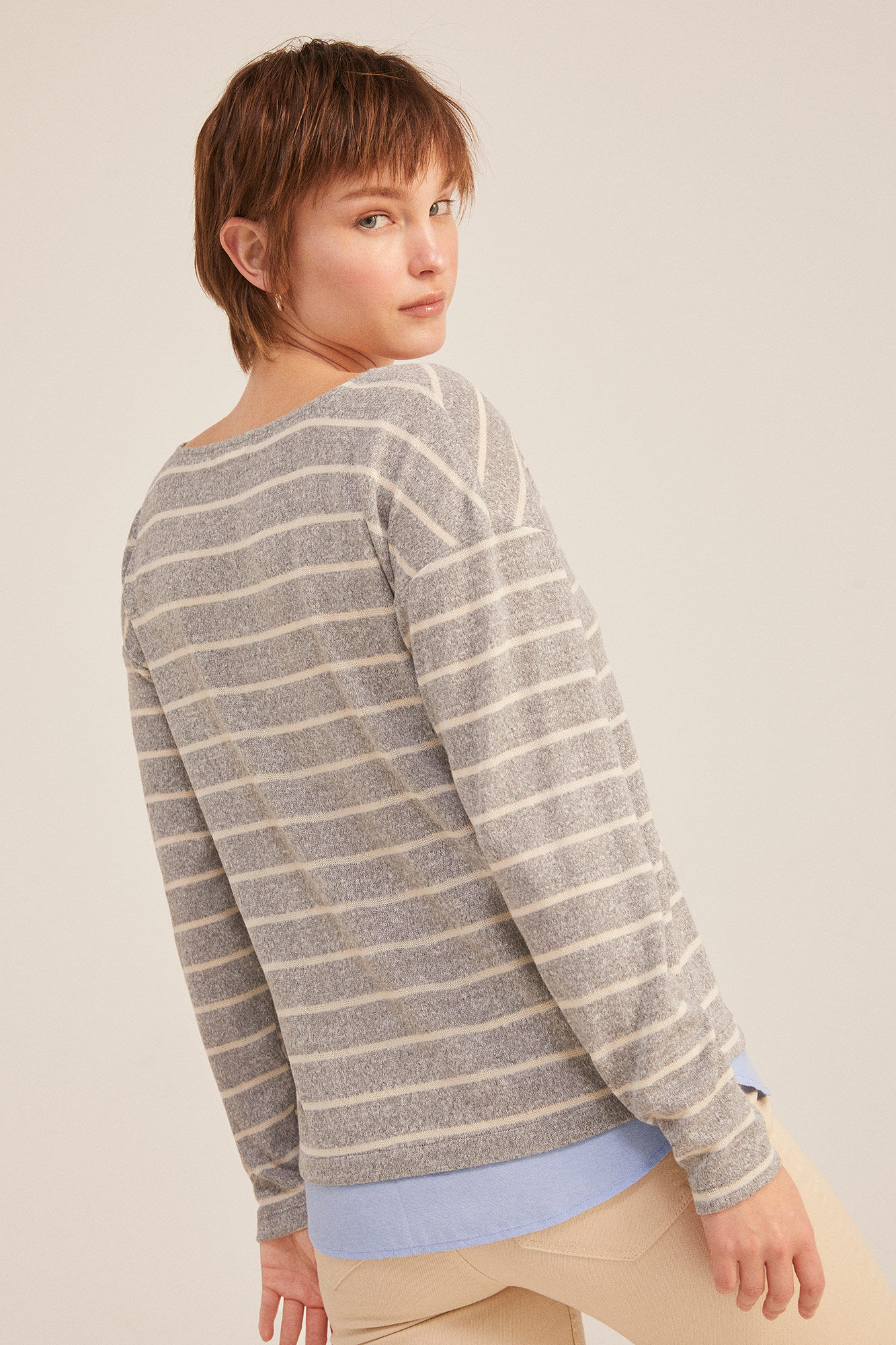 Springfield Camiseta Punto Cortado Rayas