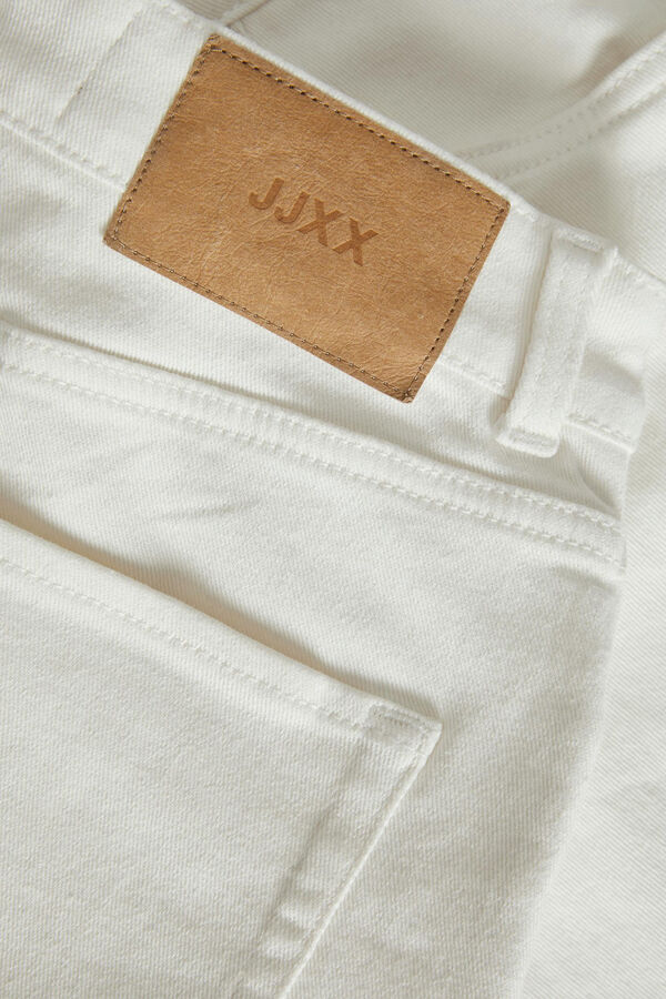 Jack & Jones Bermuda vaquera de tiro alto marr&oacute;n