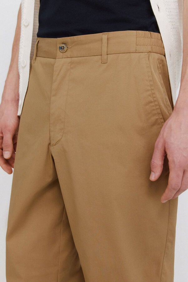 Springfield Cal&ccedil;as chino leves relaxed fit camel