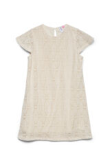 Vero Moda Girl Vestido curto de manga curta cinzento