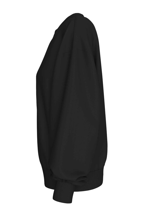 Calvin Klein Sweatshirt sem capuz preto