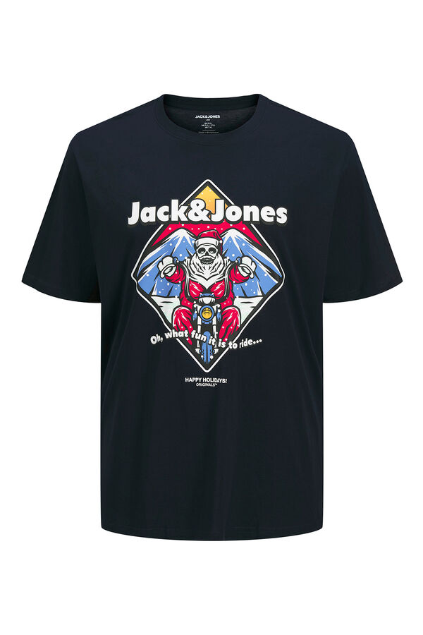 Jack & Jones PLUS Camiseta de Natal Standard Fit Plus azul