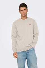 Only & Sons Sweatshirt gola redonda cinzento