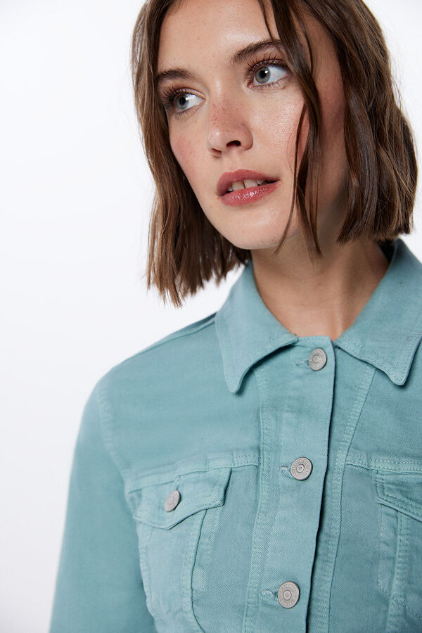 Springfield Cazadora Vaquera Color turquesa