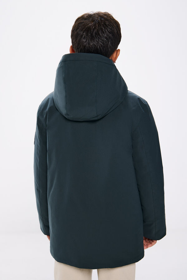 Springfield Kids Parka com capuz de menino verde