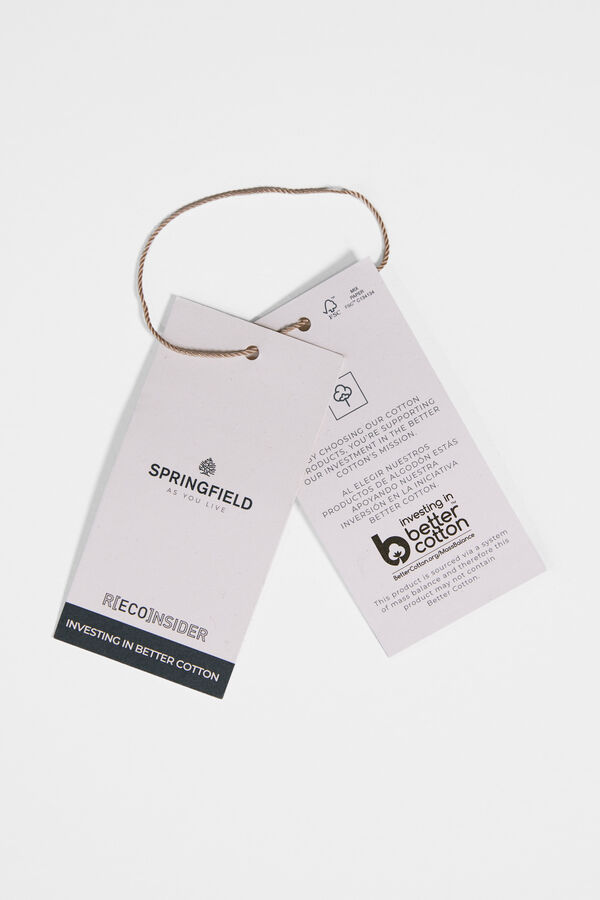 Springfield Camisa twill color azul