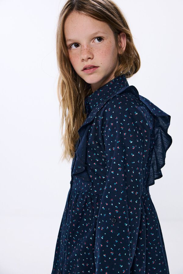 Springfield Kids Vestido estampado flores ni&ntilde;a azul
