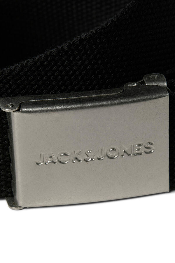 Jack & Jones Cintur&oacute;n de tela negro