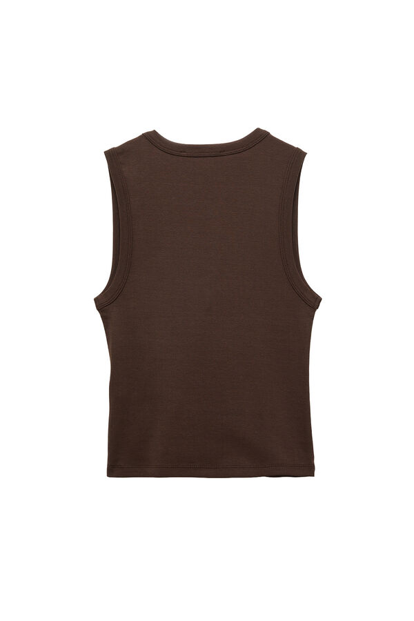 Koton Blusa gola em bico cintada cru