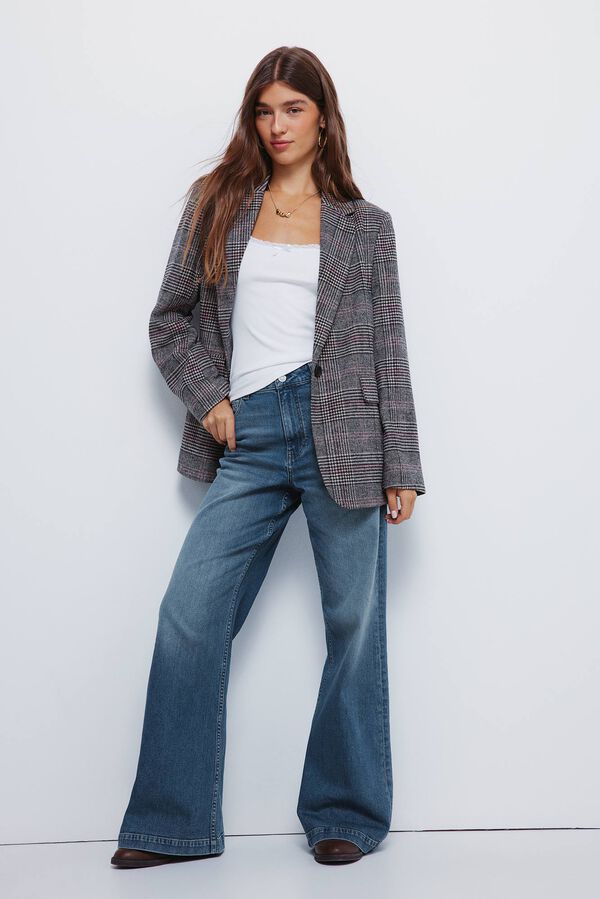 Springfield Blazer xadrez azul