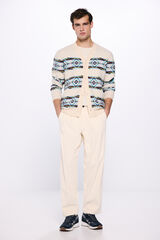 Springfield Cal&ccedil;as bombazina retas bege