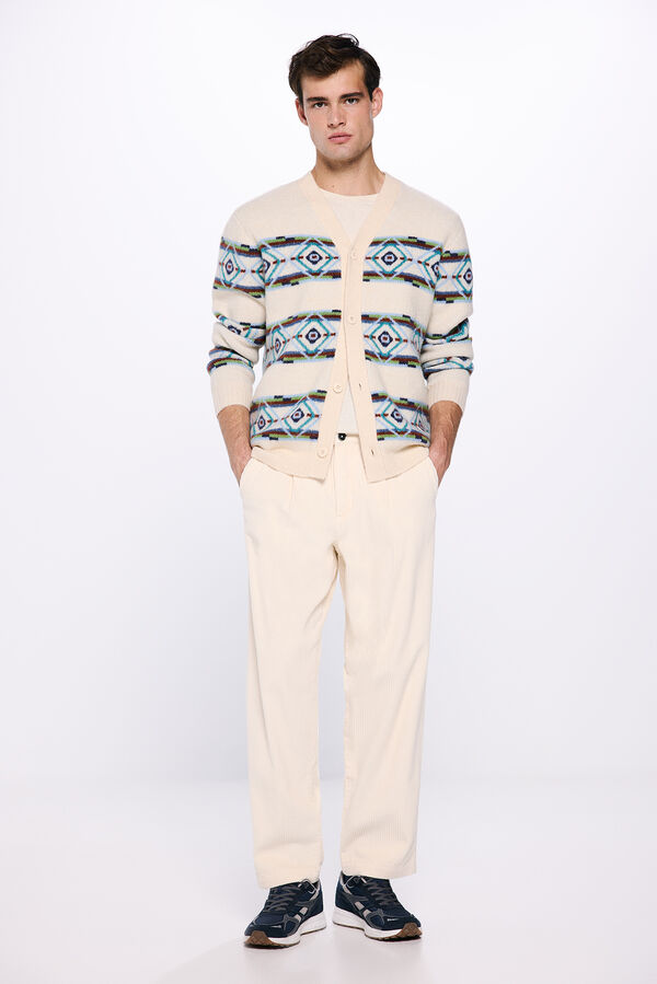 Springfield Cal&ccedil;as bombazina retas bege