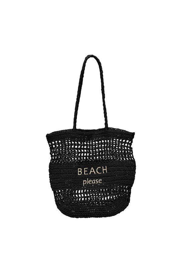 Only Bolsa de ráfia  preto