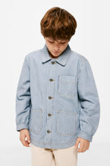 Springfield Sobrecamisa rayas niño azul claro