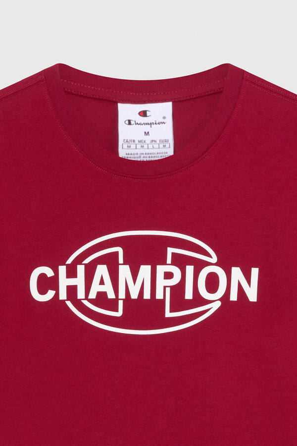Champion Camiseta Champion com gola caixa vermelho