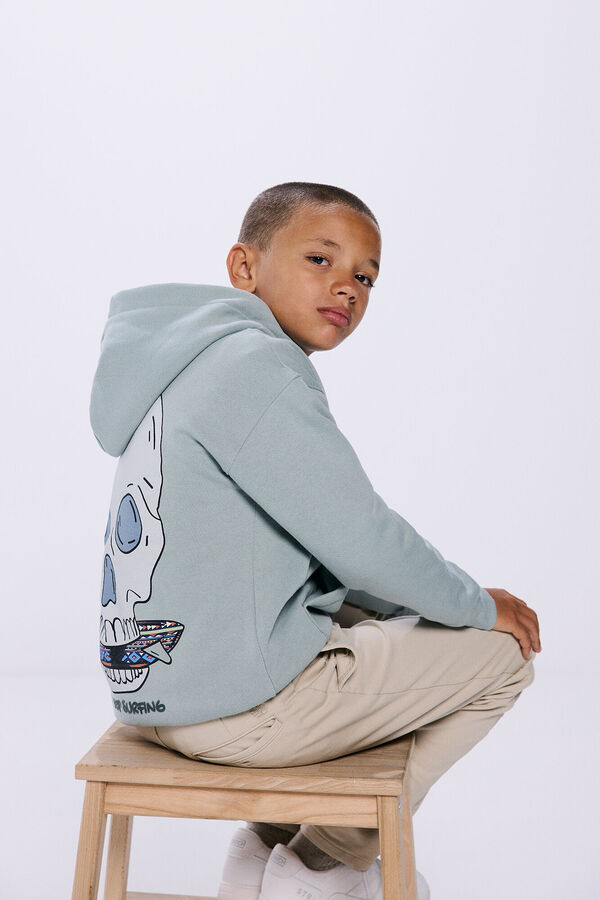 Springfield Kids Sudadera capucha Calavera azul
