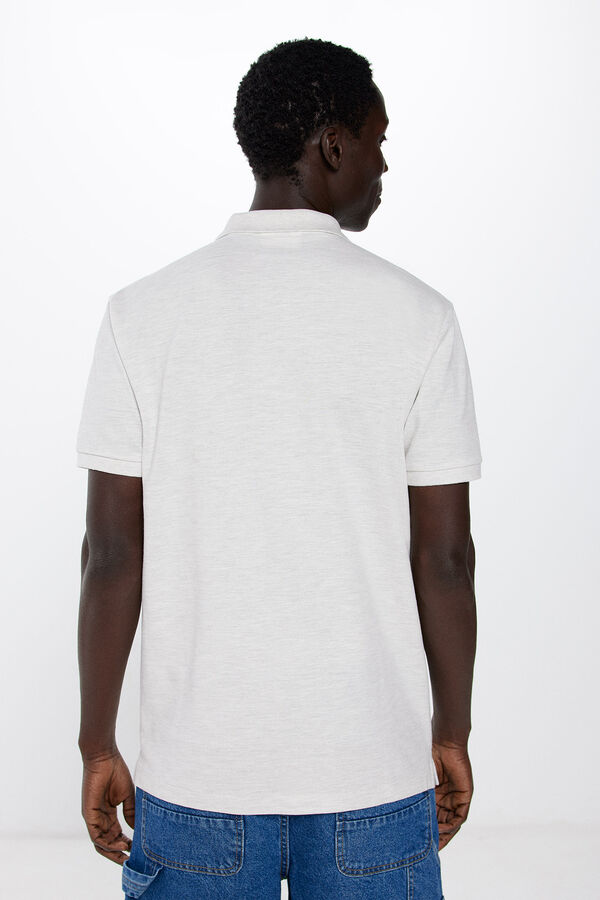 Springfield Polo piqu&eacute; bloco cor regular fit cinzento