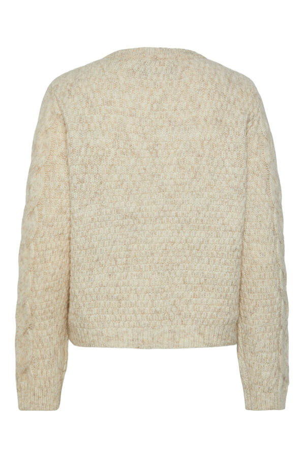 Pieces Camisola de malha cinzento