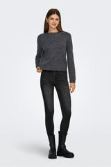 Only Jersey detalle encaje gris