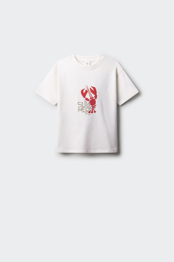 Springfield Kids Camiseta langosta ni&ntilde;o marfil