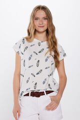 Springfield T-shirt estampada castanho