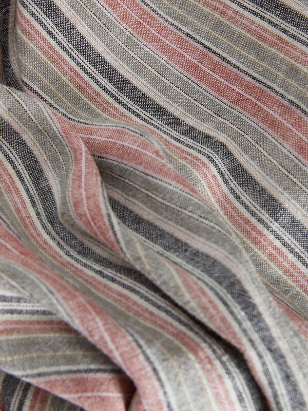 Jack & Jones Vestido maxi de lino rojo