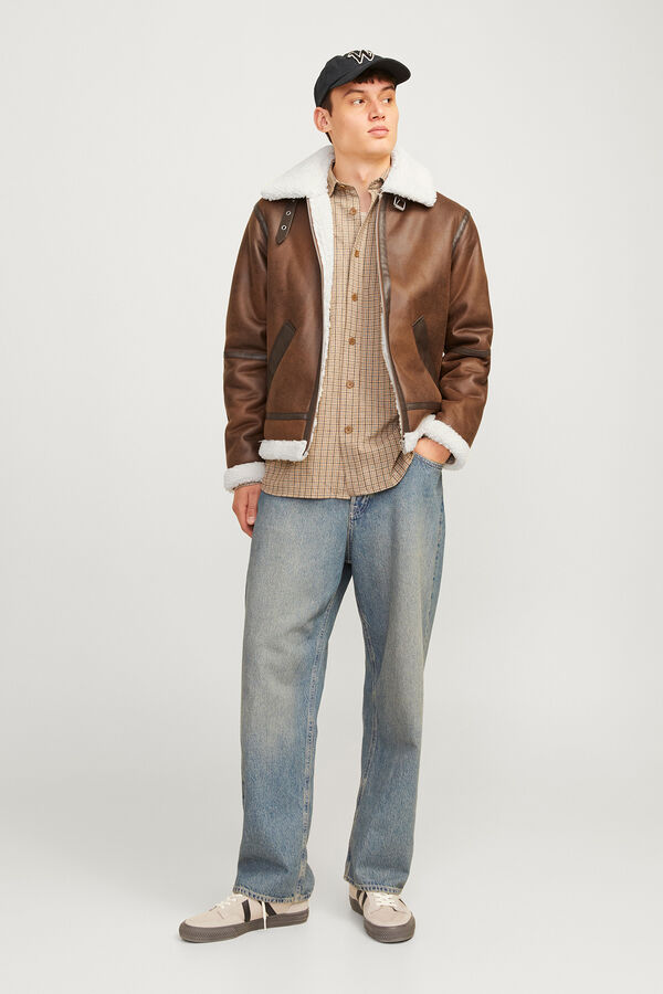 Jack & Jones Chaqueta aviador marr&oacute;n