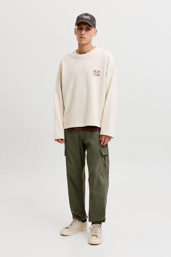 Jack & Jones Cal&ccedil;a cargo relaxed verde