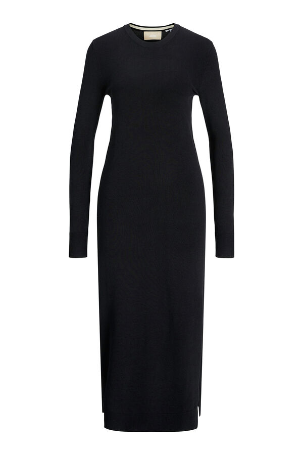 Jack & Jones Vestido maxi de punto fino negro