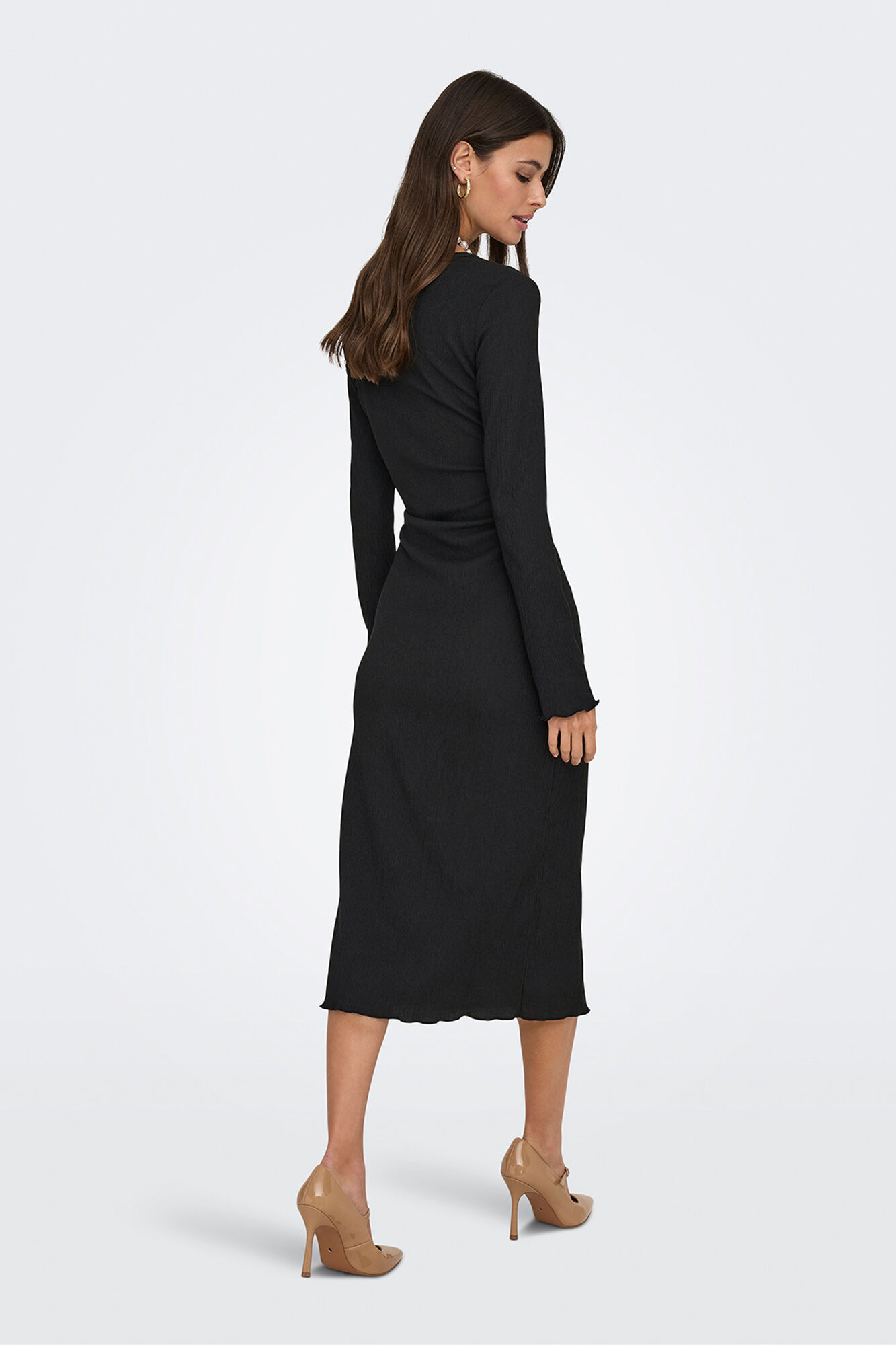 JDY Vestido midi textura