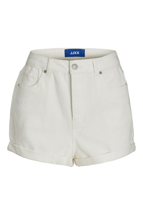 Jack & Jones Shorts vaqueros de tiro alto cru