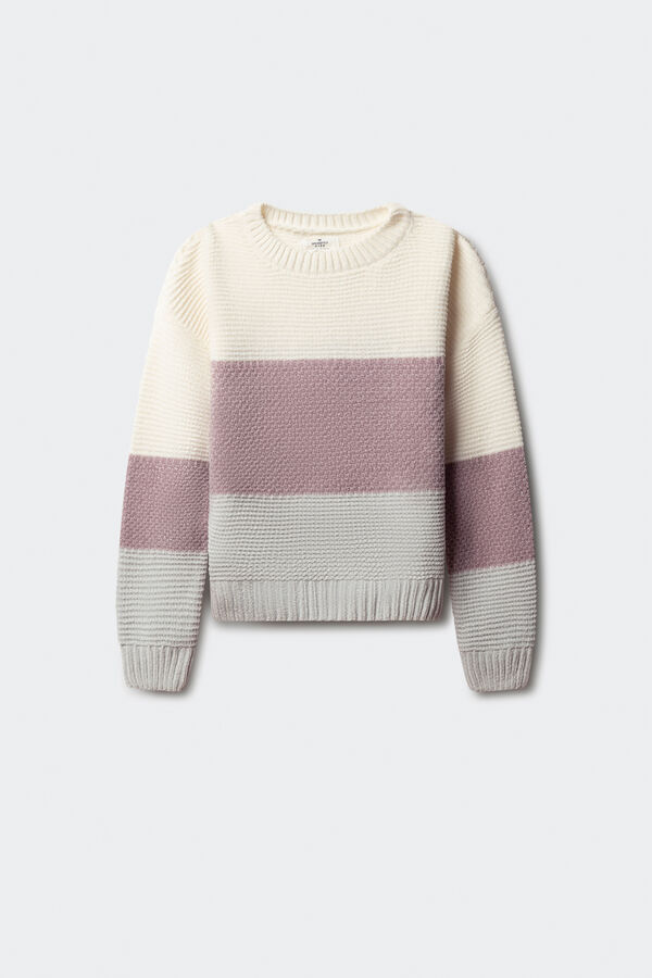 Springfield Kids Jersey Rayas ni&ntilde;a rosa