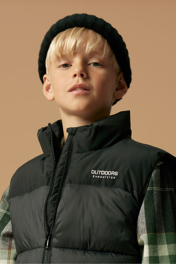 Name It Chaleco acolchado de ni&ntilde;o negro