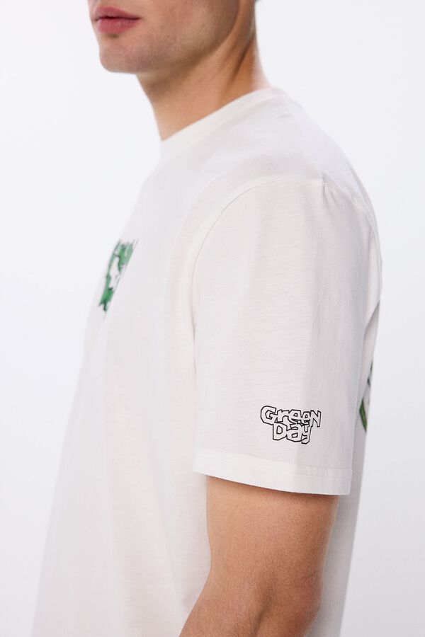 Springfield Camiseta Green Day marfil