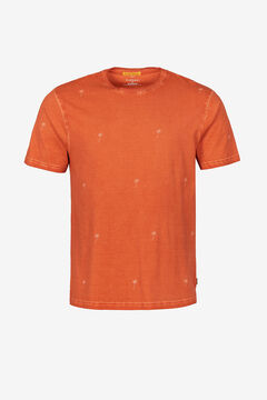 Springfield Camiseta Estampada Palmeras naranja
