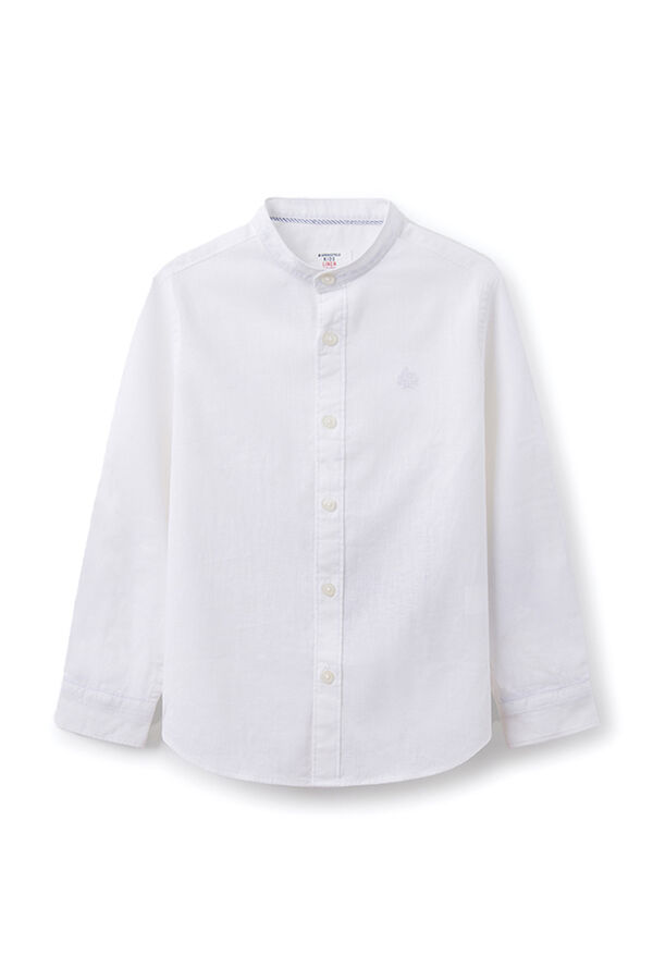 Springfield Kids Camisa lino ni&ntilde;o blanco