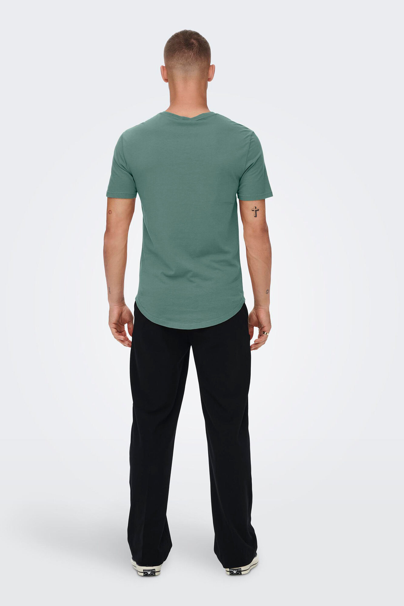 Only & Sons T-shirt b&aacute;sica manga curta