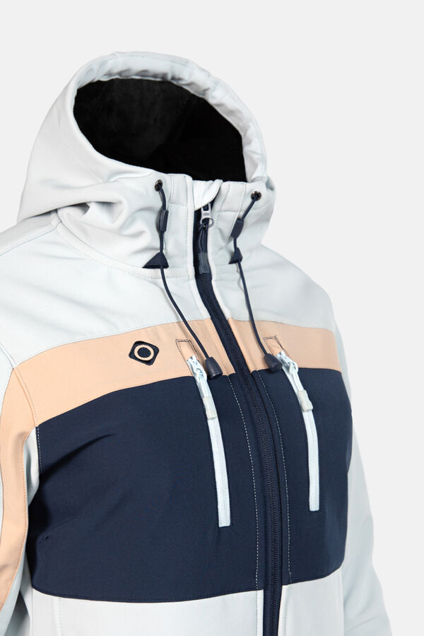 Izas Chaqueta Softshell Cortavientos Con Capucha azul