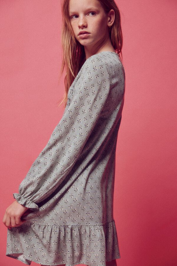 Springfield Kids Vestido estampado flores ni&ntilde;a verde