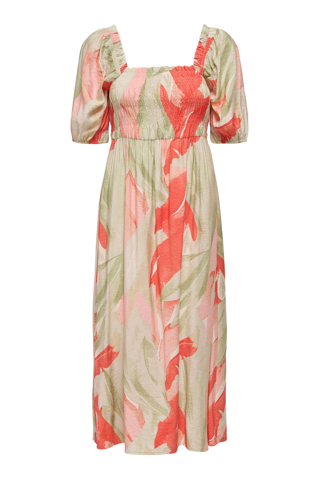 JDY Vestido midi favo de mel