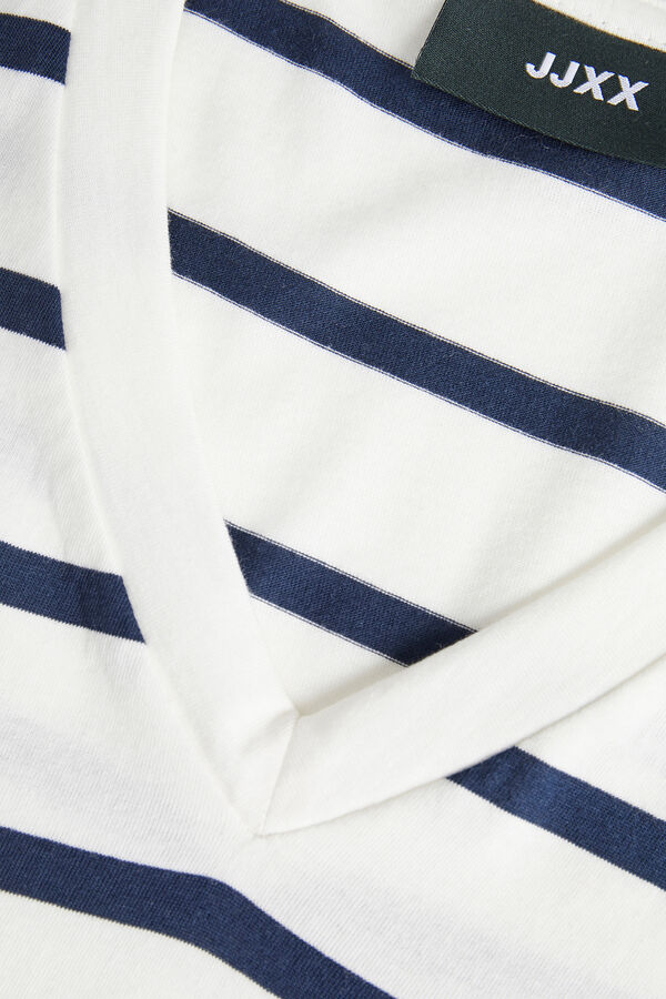 Jack & Jones Camiseta algod&oacute;n de rayas beige