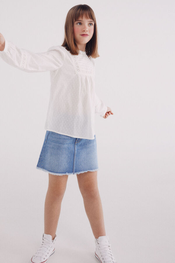 Springfield Kids Saia denim menina azul